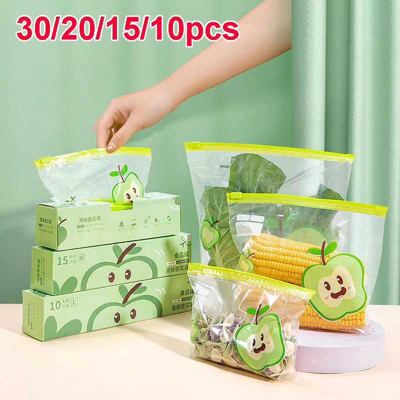 Food Storage Zip Lock Bags - أكياس قابلة لإعادة الاستخدام بسحاب إغلاق،