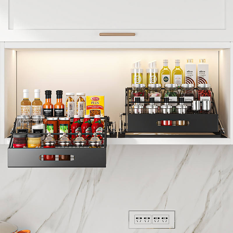 Food Storage Shelving - رف تخزين مطبخ قابل للسحب من