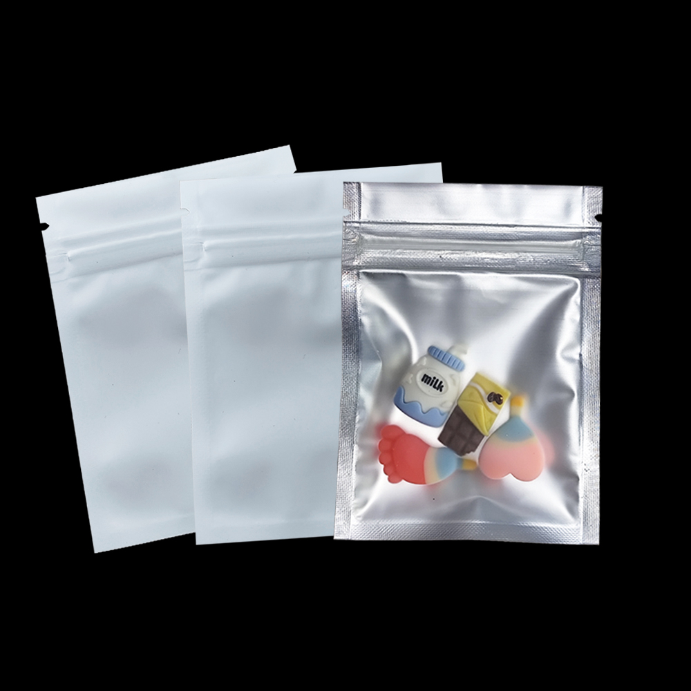 Food Storage Zip Lock Bags - 100 قطعة/الوحدة ماتي واضح البريدي قفل