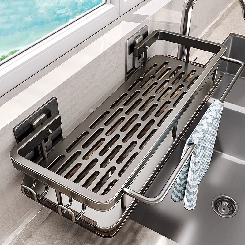 Food Storage Shelving - رف مطبخ متعدد الوظائف، رف تجفيف،