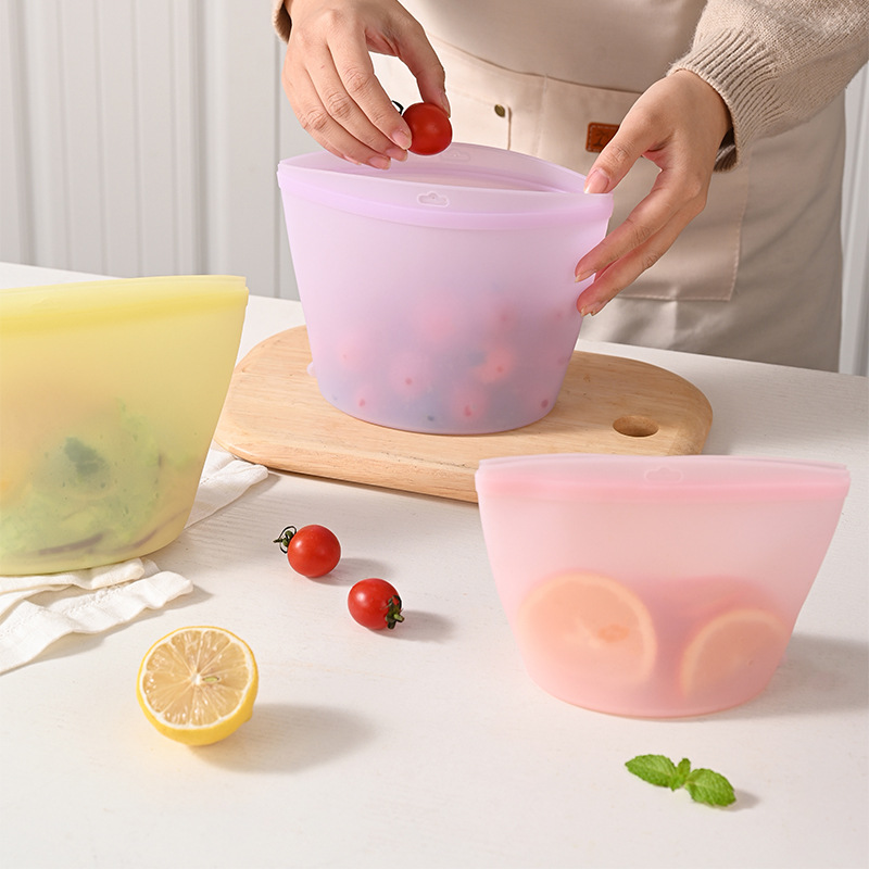 Food Storage Roll Bags - حقيبة تخزين سيليكون ذاتية الإغلاق، حقيبة