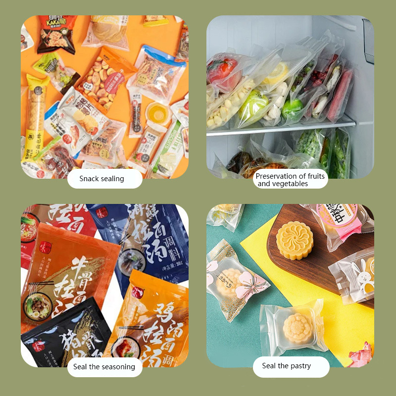 Food Storage Zip Lock Bags - آلة ختم صغيرة محمولة قابلة لإعادة