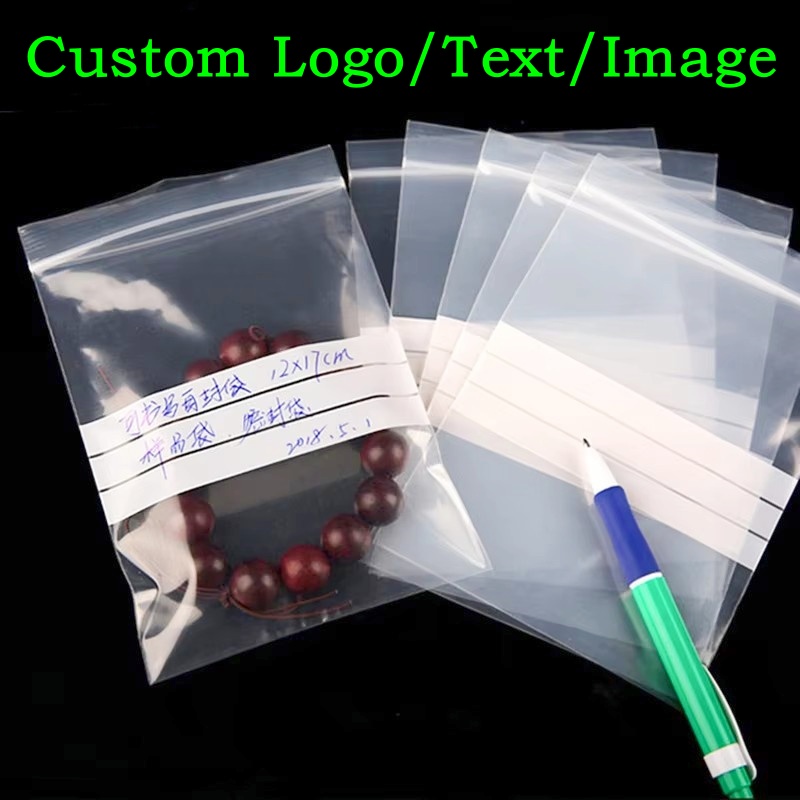 Food Storage Zip Lock Bags - 200 قطعة أكياس تغليف بلاستيكية شفافة