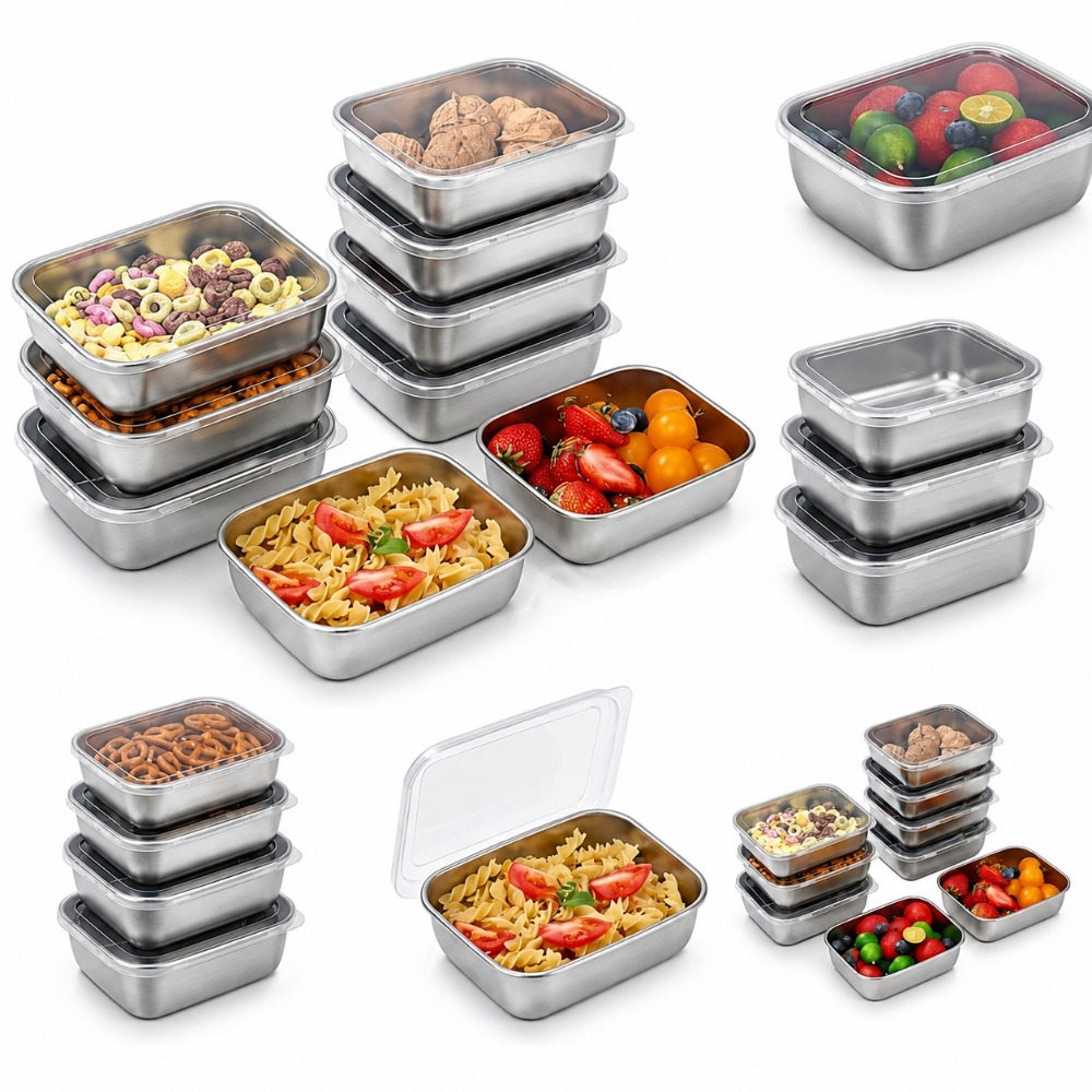 Food Storage Lunch Box - 6 قطع من حاويات تخزين الطعام