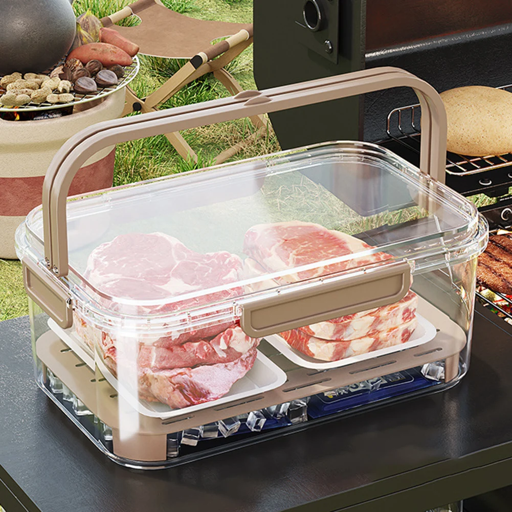 Food Storage Box Large - حاوية تخزين الطعام المحمولة، صندوق نضارة