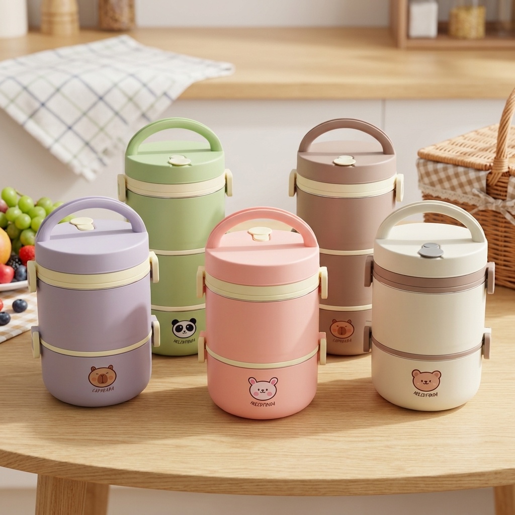 Food Storage Made Easy - صندوق غداء حراري من الفولاذ المقاوم