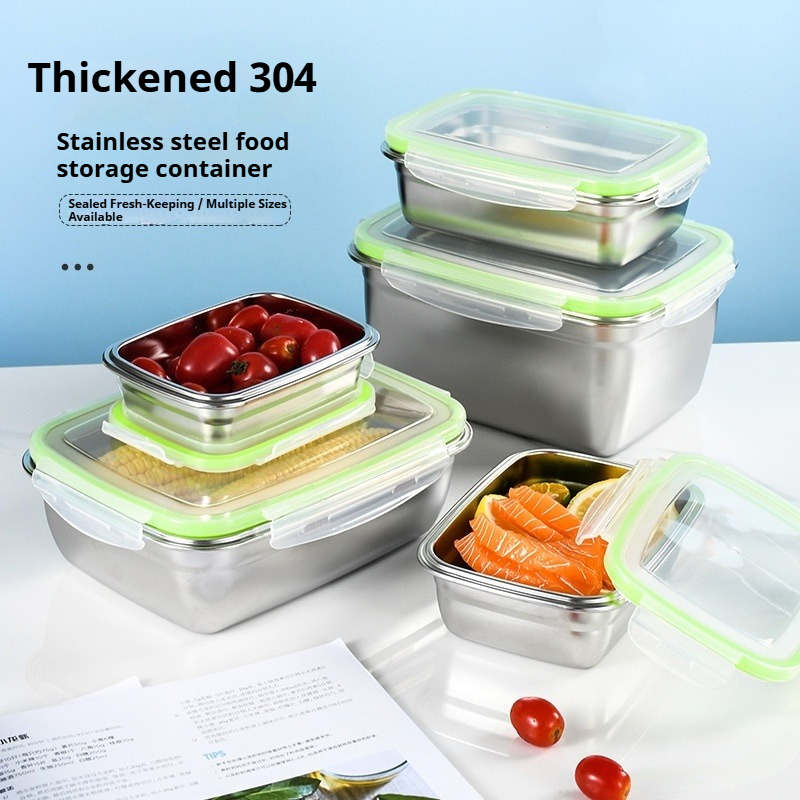 Food Storage Made Easy - مجموعة صناديق الغداء المصنوعة من الفولاذ