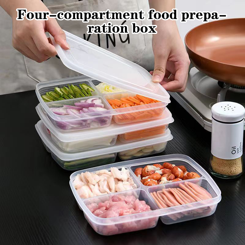 Food Storage Method - صندوق تخزين بلاستيكي جديد بـ 4