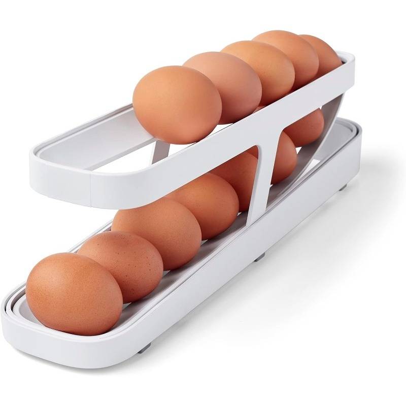Food Storage Types - موزع البيض (طبقة مزدوجة)، موزع ومنظم