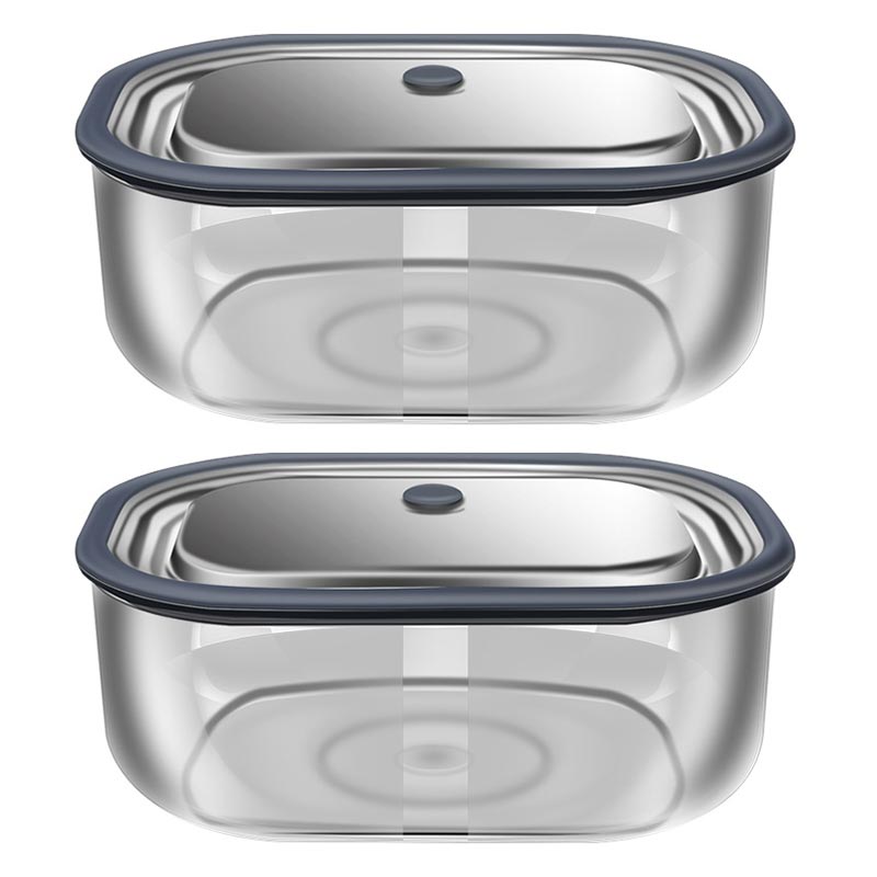 Food Storage Made Easy - صندوق الغداء الزجاج البورسليكات عالية ،