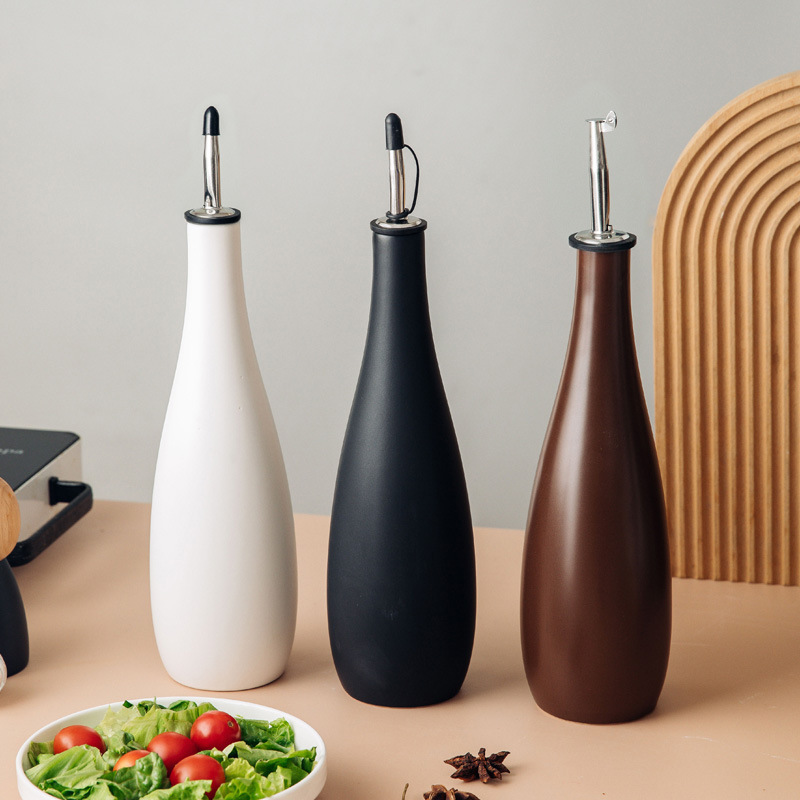 Herb Keeper Container - وعاء زيت سيراميك، زجاجة توابل منزلية،