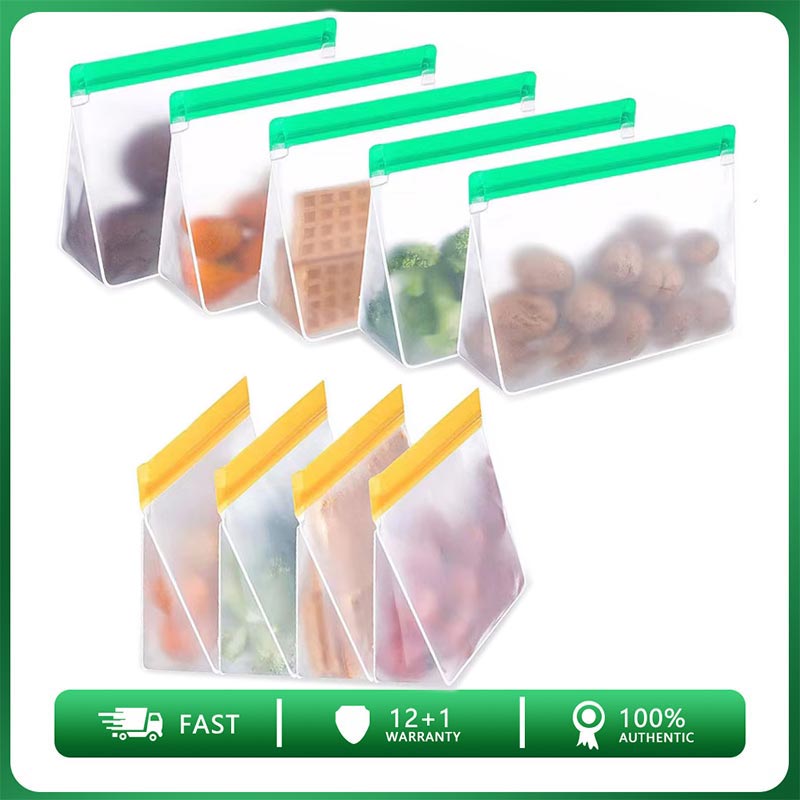 Food Storage Zip Lock Bags - حقيبة تخزين طعام قابلة لإعادة الاستخدام