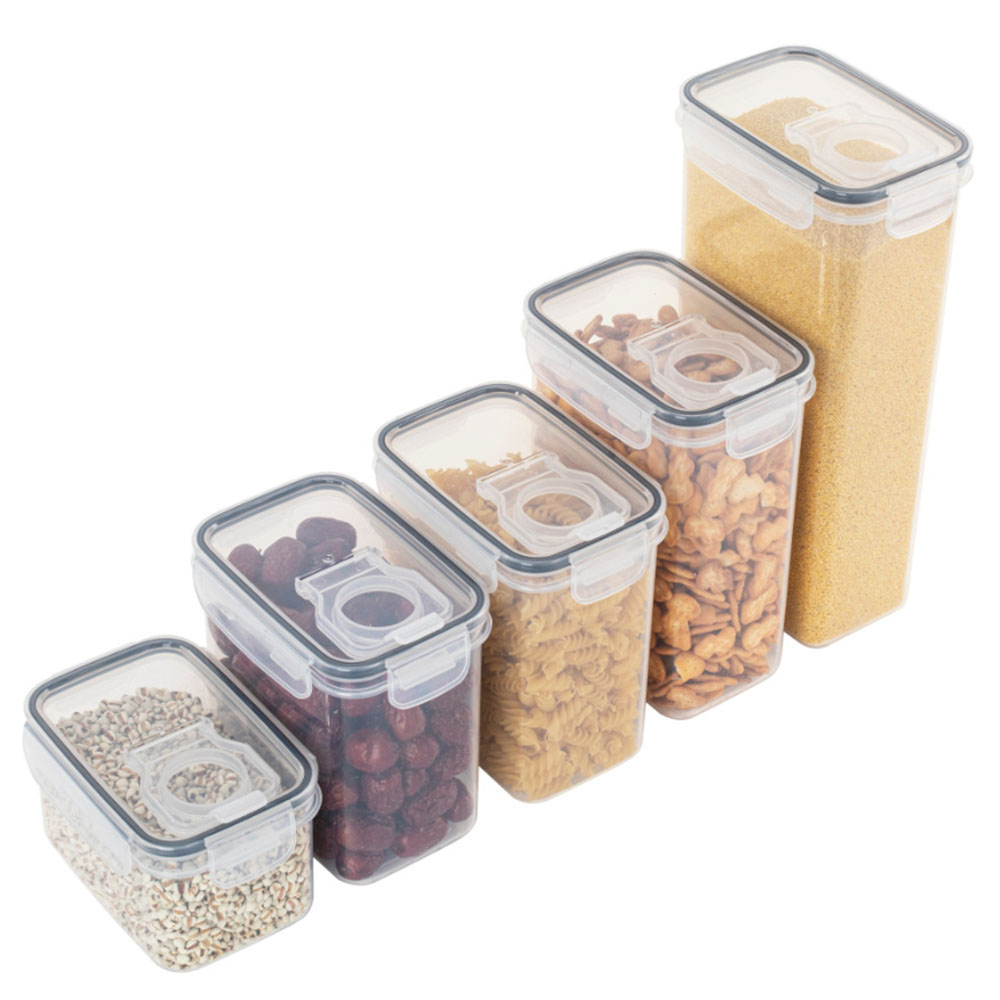 Food Storage Jars With Lids - مختومة البلاستيك صندوق تخزين المواد الغذائية