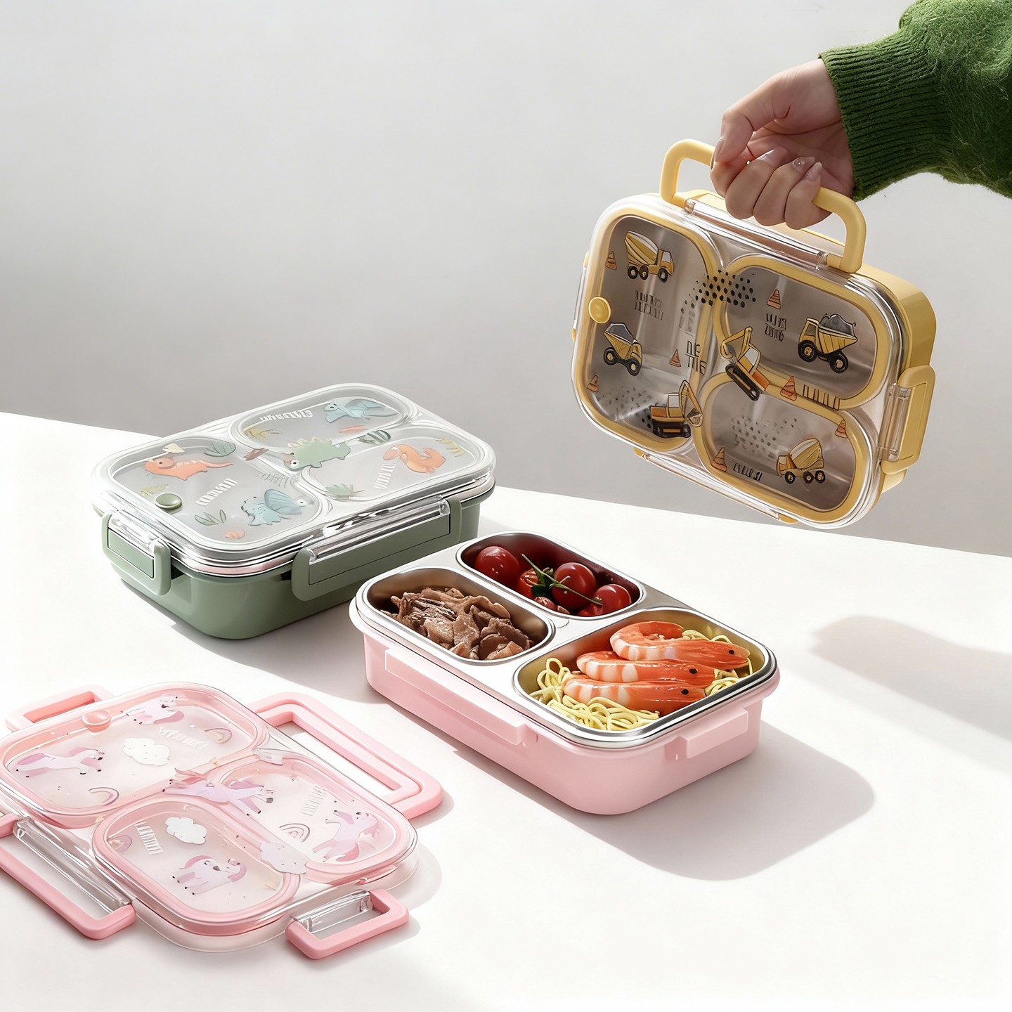 Food Storage Box Large - صندوق غداء للأطفال بتصميم كرتوني سعة