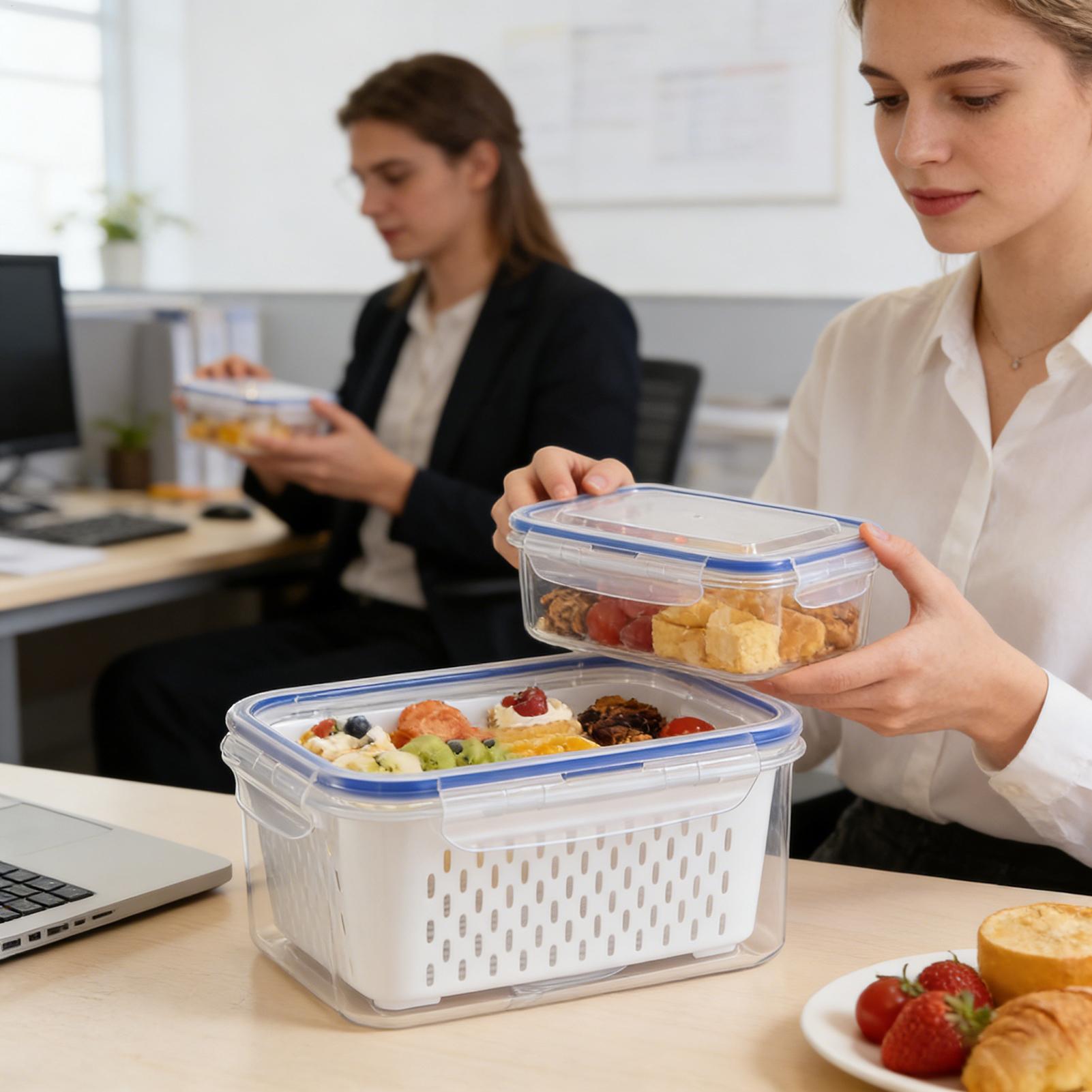 حاوية تخزين طعام 4 في 1، منظما - مراجعة Food Storage For Refrigerator وسعره