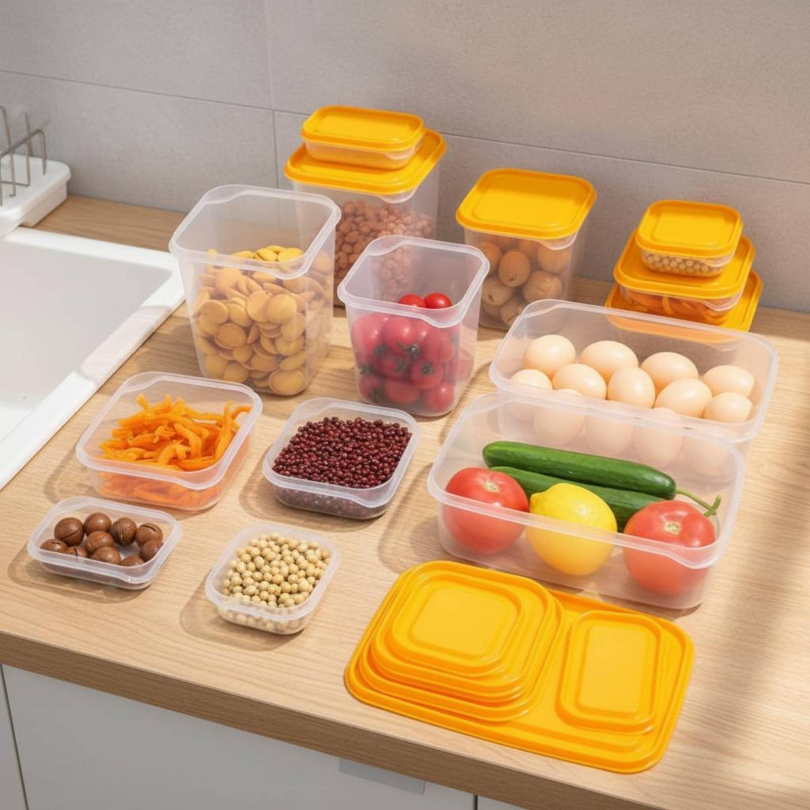 مجموعة من 17 قطعة لتخزين الطعا - مراجعة Food Storage For Refrigerator وسعره