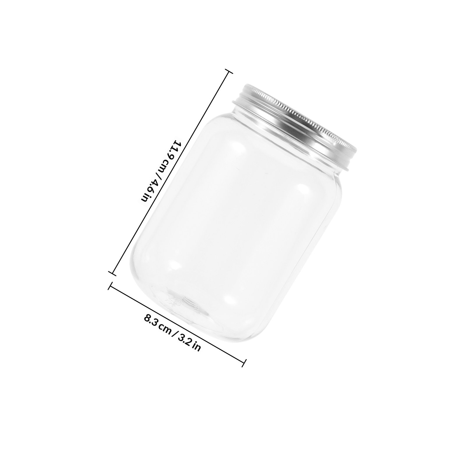 4 قطع من الأوعية البلاستيكية ا - مراجعة Food Storage Jars With Lids وسعره
