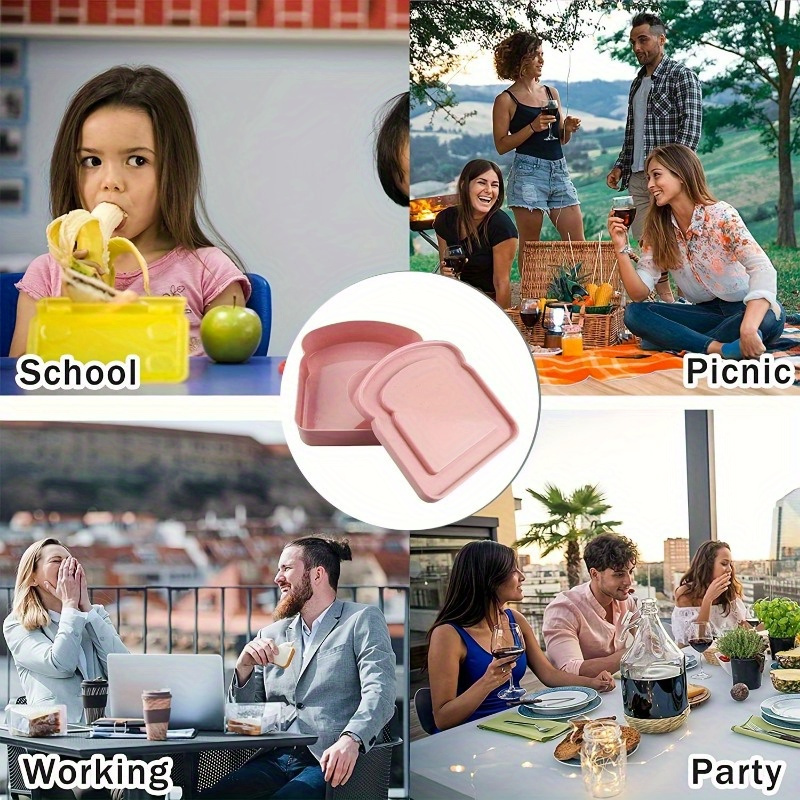 1 قطعة صناديق بينتو ، حاويات ا - مراجعة Food Storage Lunch Box وسعره