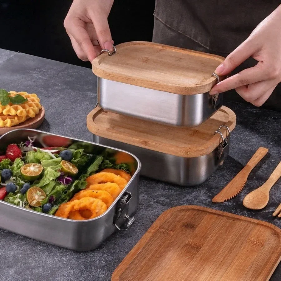 صندوق غداء بغطاء خيزران من الف - مراجعة Food Storage Made Easy وسعره