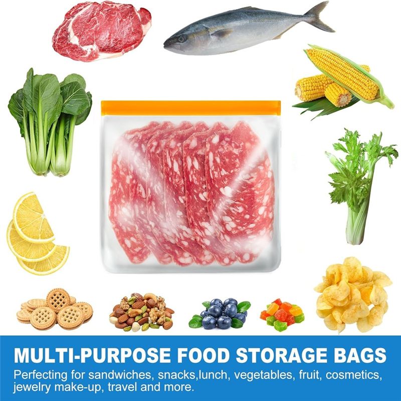 أكياس تخزين الطعام القابلة لإع - مراجعة Food Storage Zip Lock Bags وسعره