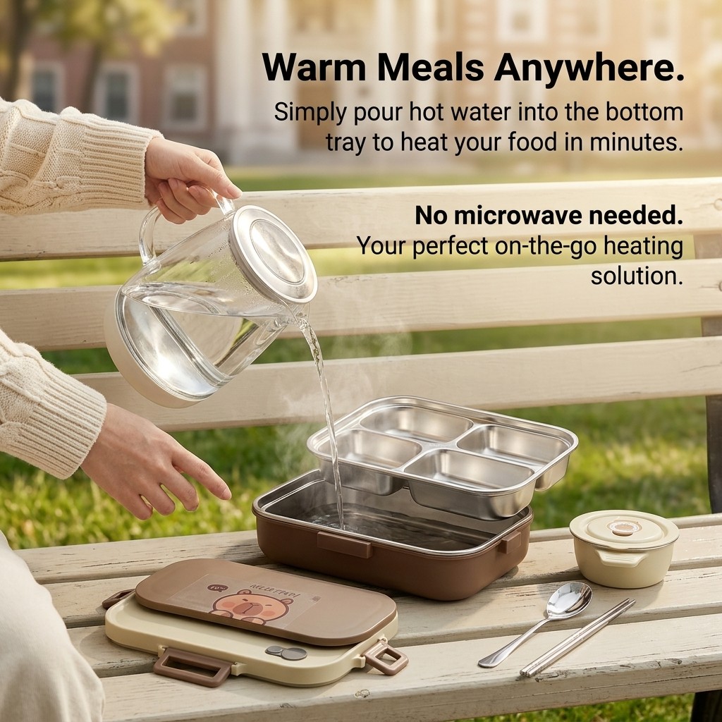 طقم صندوق غداء بينتو من الفولا - مراجعة Food Storage Made Easy وسعره