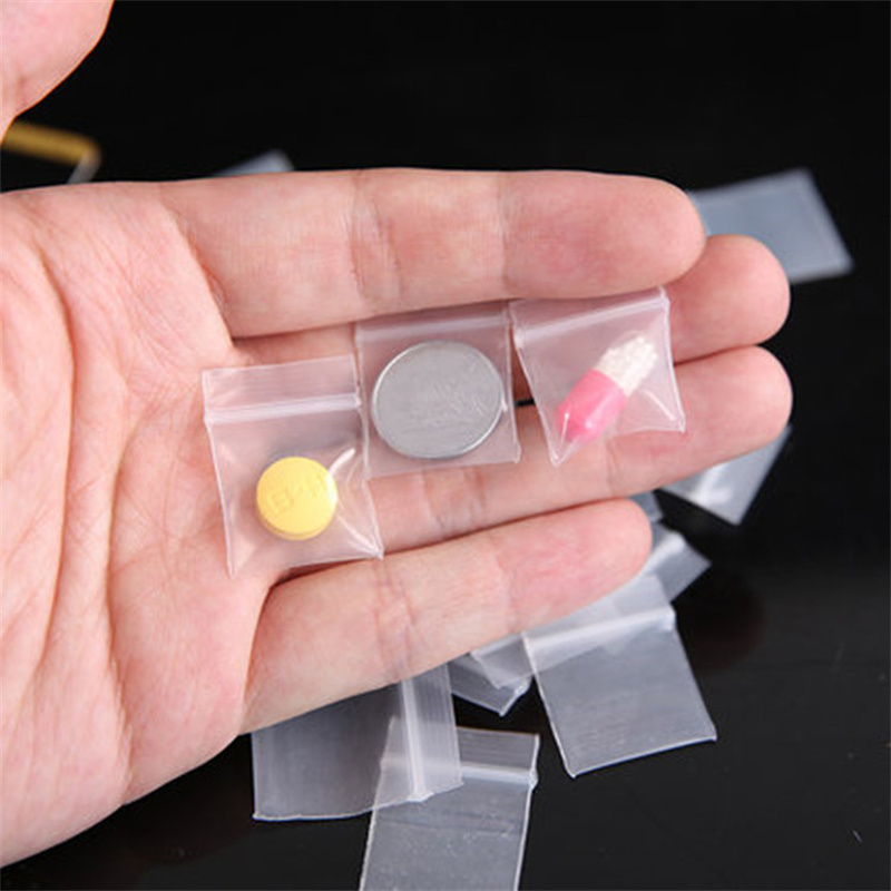 100 قطعة شفافة صغيرة صغيرة من  - مراجعة Food Storage Zip Lock Bags وسعره