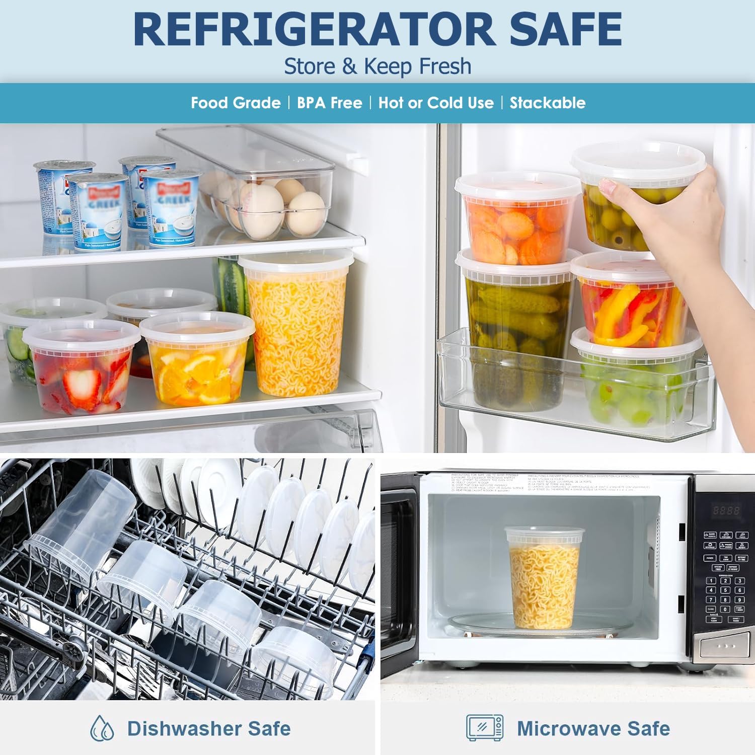 24 قطعة من حاويات تخزين الطعام - مراجعة Food Storage Eco Friendly وسعره