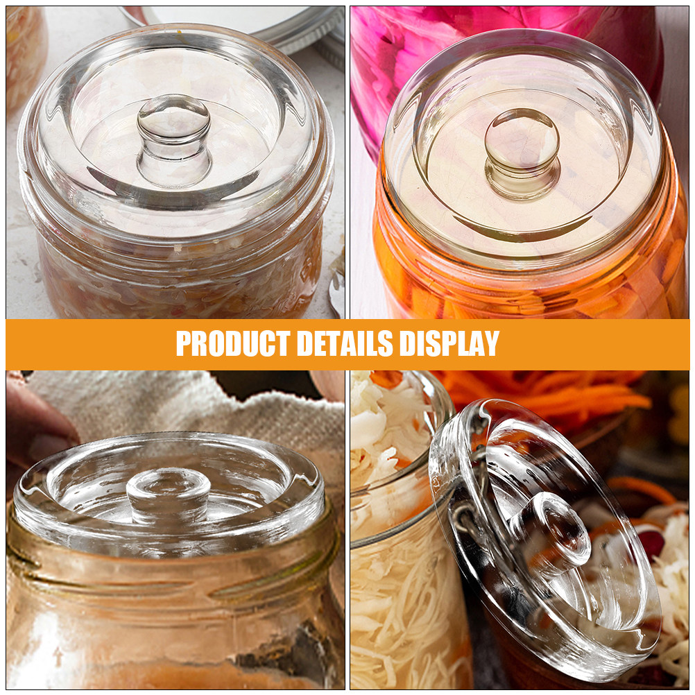4 قطع من أوزان التخمير الزجاجي - مراجعة Mason Jar Wide Mouth وسعره
