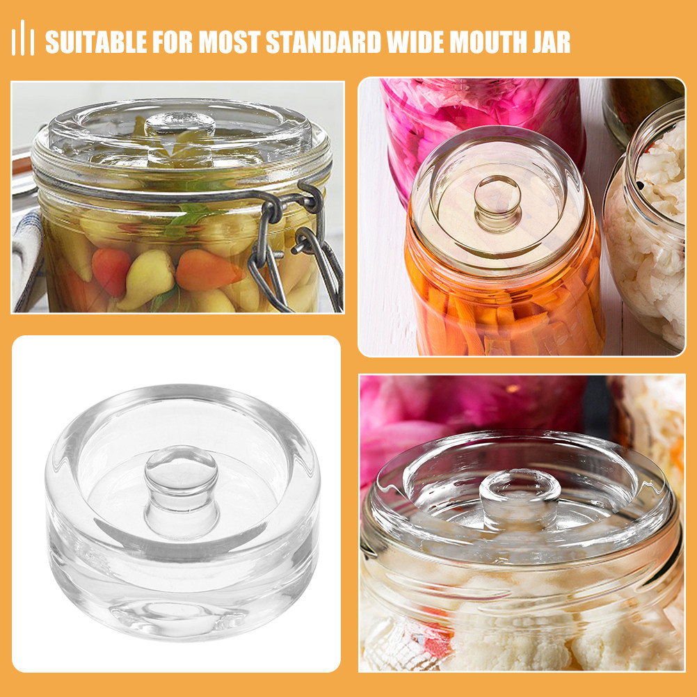 4 قطع من أوزان التخمير الزجاجي - مراجعة Mason Jar Wide Mouth وسعره