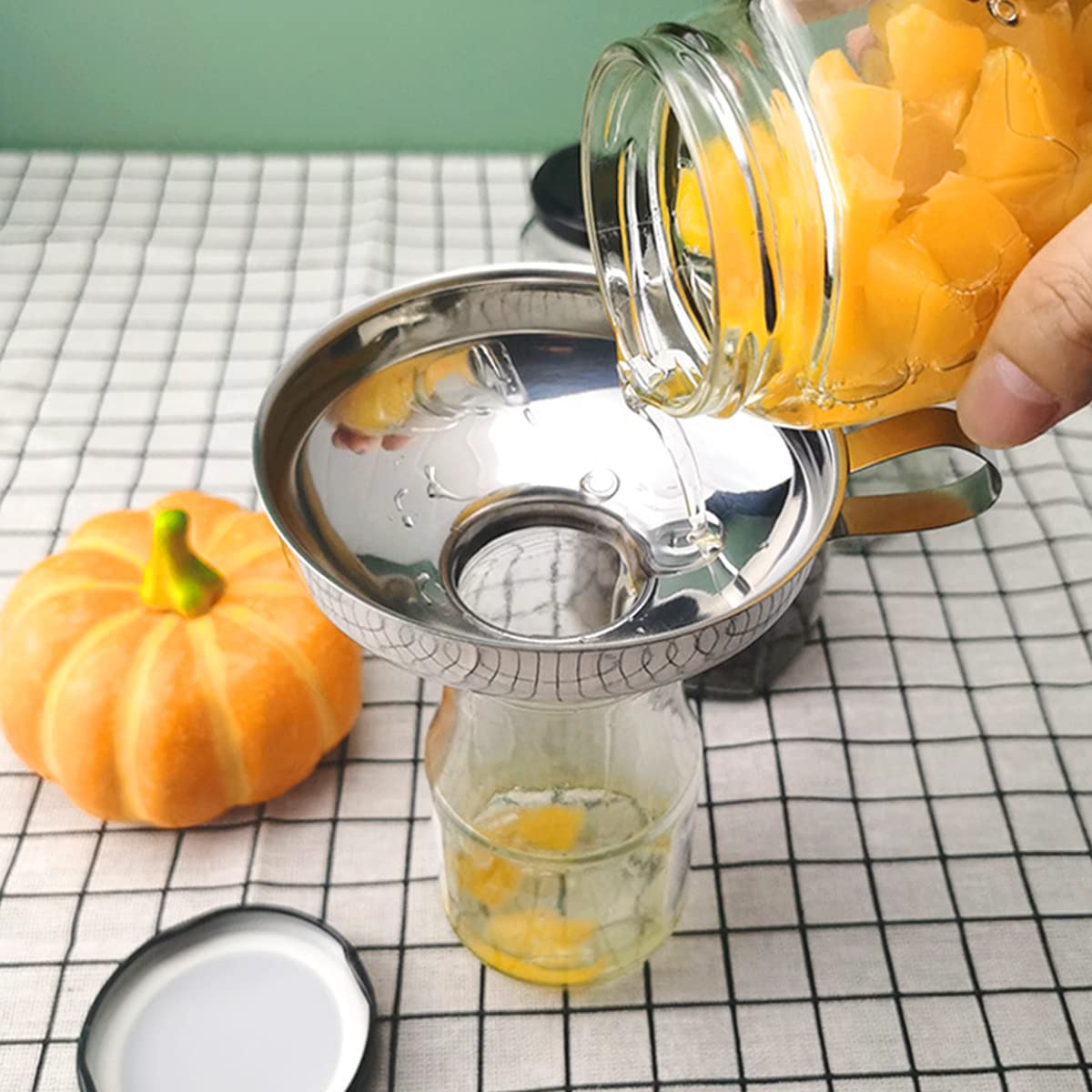 قمع تعليب من الفولاذ المقاوم ل - مراجعة Mason Jar Wide Mouth وسعره
