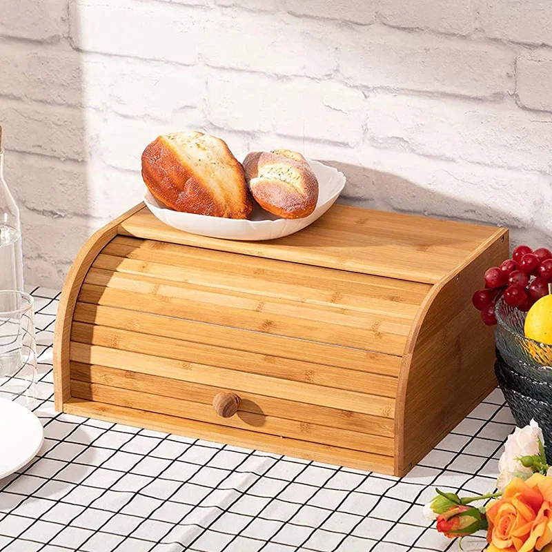 صندوق خبز من الخيزران المقاوم  - مراجعة Food Storage Locker وسعره