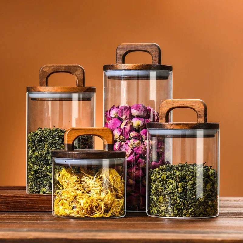 جرة زجاجية شفافة مع غطاء من ال - مراجعة Food Storage Jars With Lids وسعره