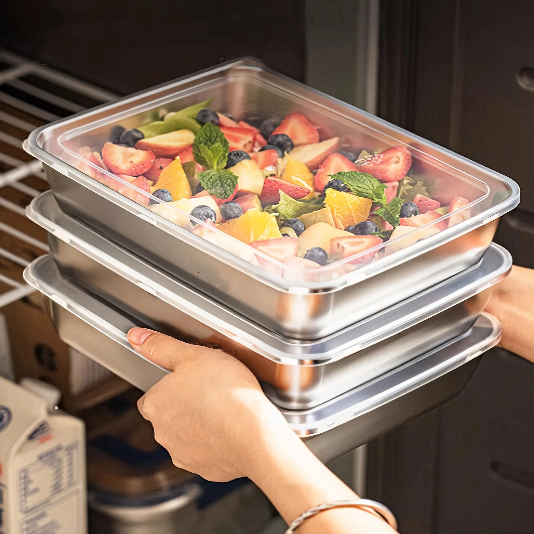 3 قطع من حاويات الطعام المصنوع - مراجعة Food Storage Lunch Box وسعره