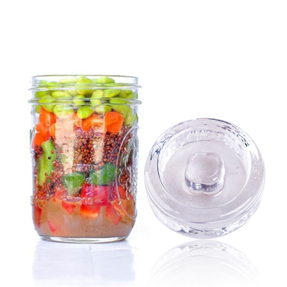 وزن تخمير زجاجي متين لبرطمان م - مراجعة Mason Jar Wide Mouth وسعره