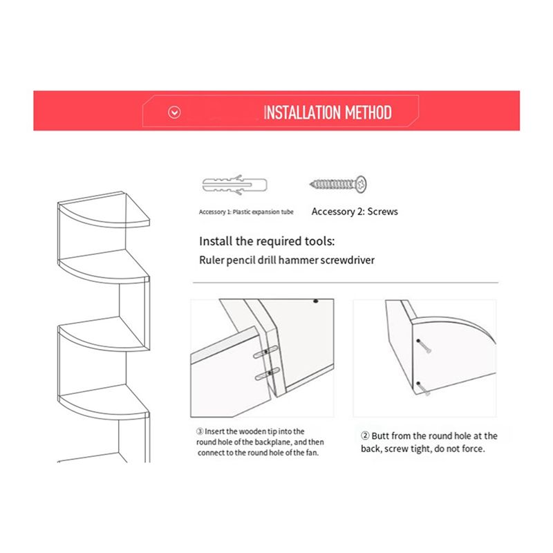 رف زاوية ABUL-Corner بدون ثقب، - مراجعة Food Storage Shelving وسعره