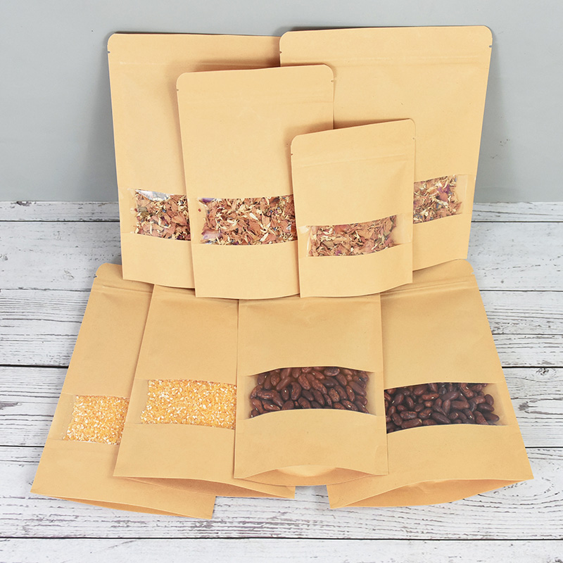 20/50 قطعة كرافت ورقة أكياس قف - مراجعة Food Storage Zip Lock Bags وسعره