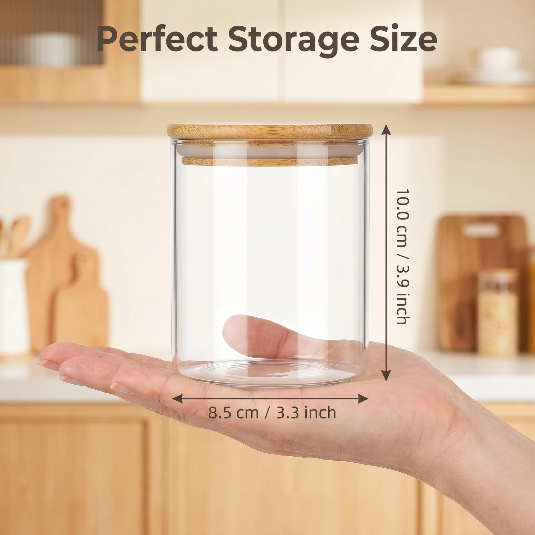9 قطع من حاويات التخزين الزجاج - مراجعة Food Storage Jars With Lids وسعره