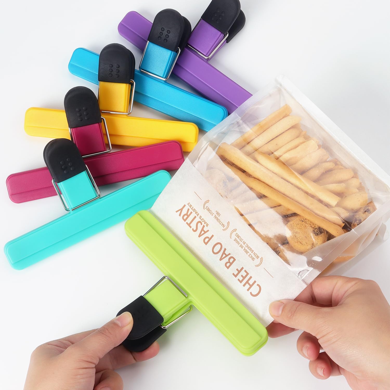 3-12 قطعة متعددة الأغراض مشبك  - مراجعة Food Storage Zip Lock Bags وسعره