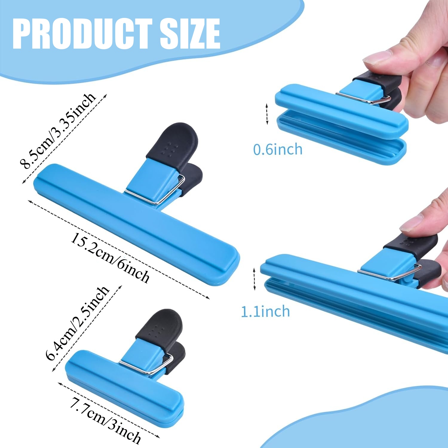 3-12 قطعة متعددة الأغراض مشبك  - مراجعة Food Storage Zip Lock Bags وسعره