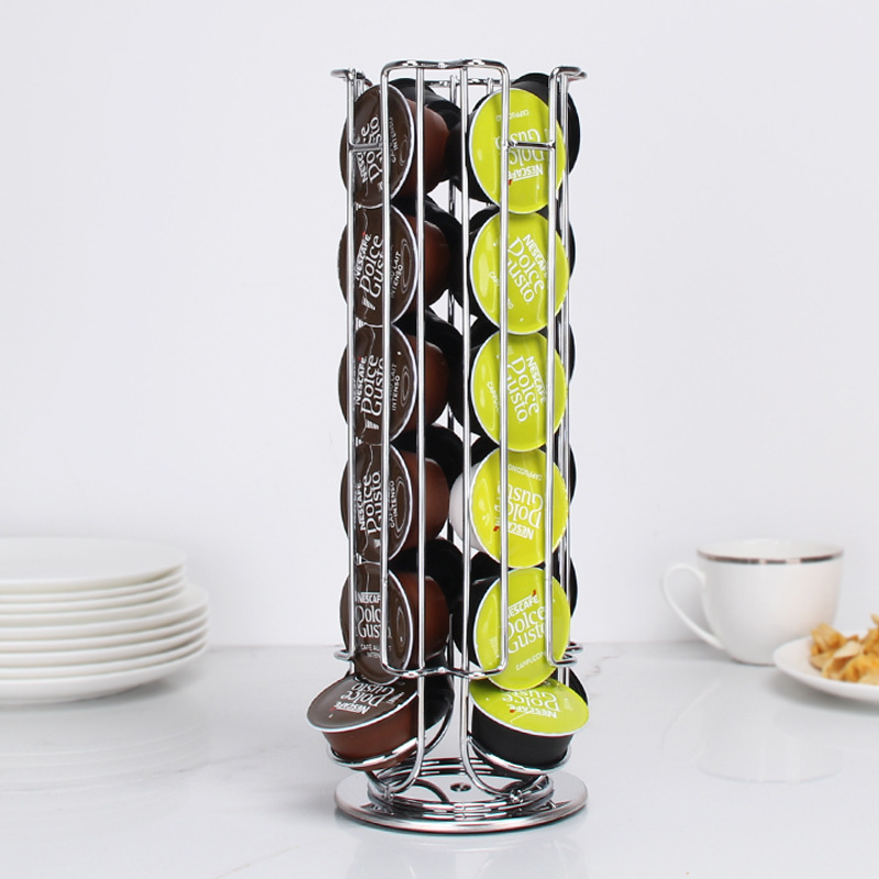 حامل كبسولات قهوة دوار لـ Dolc - مراجعة Food Storage Types وسعره