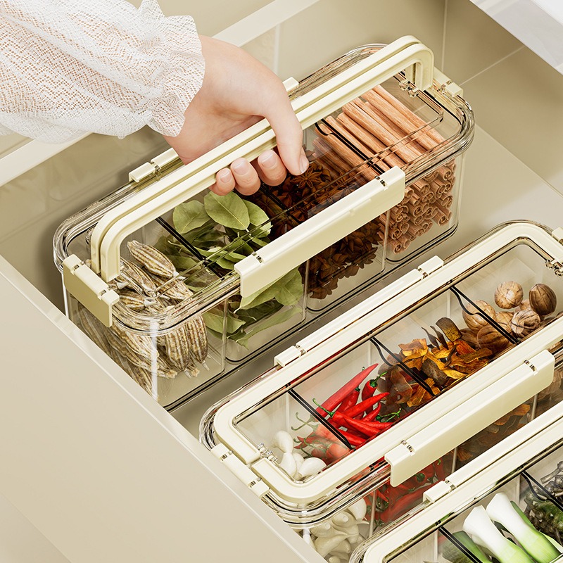 صندوق تخزين توابل محمول، علبة  - مراجعة Food Storage Box Large وسعره