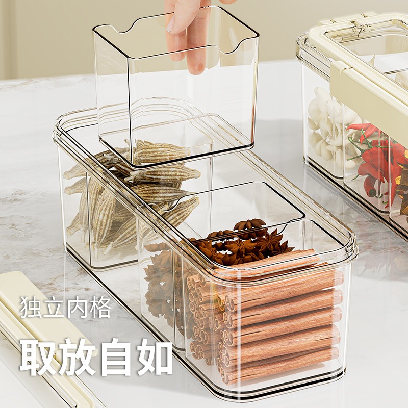 صندوق تخزين توابل محمول، علبة  - مراجعة Food Storage Box Large وسعره