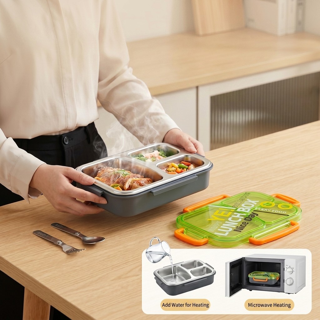 صندوق غداء بنتو من الفولاذ الم - مراجعة Food Storage Made Easy وسعره