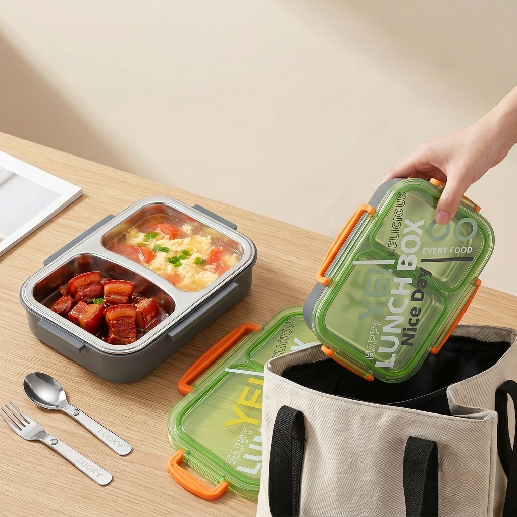 صندوق غداء بنتو من الفولاذ الم - مراجعة Food Storage Made Easy وسعره