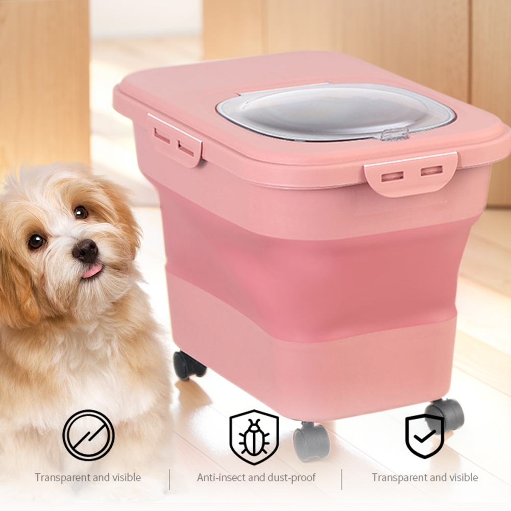 صندوق طعام القطط الجاف القابل  - مراجعة Food Storage Box Large وسعره
