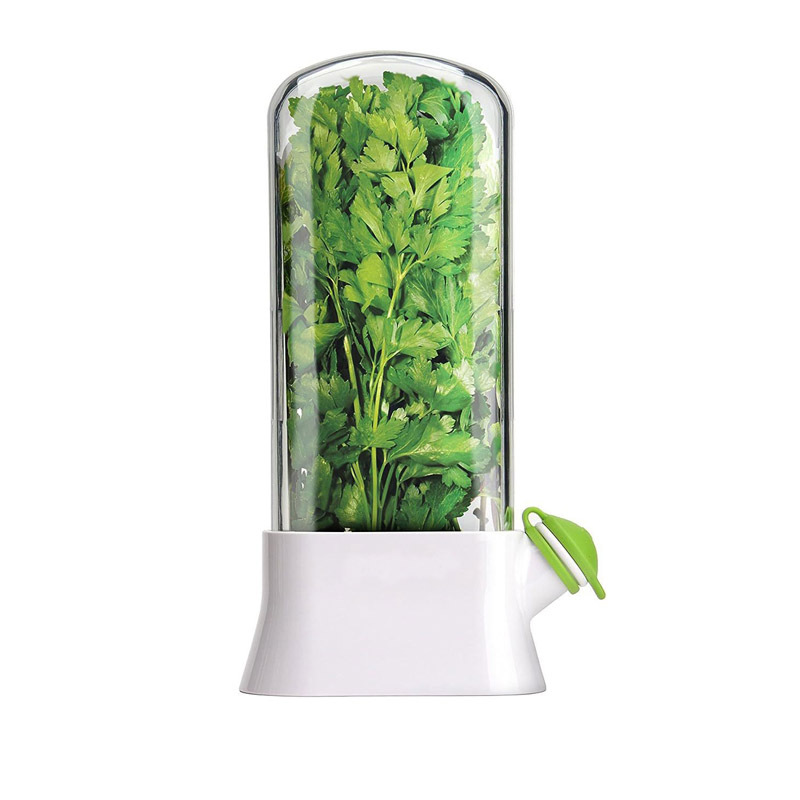 زجاجة حفظ خضروات الثلاجة ، جرا - مراجعة Herb Keeper Container وسعره