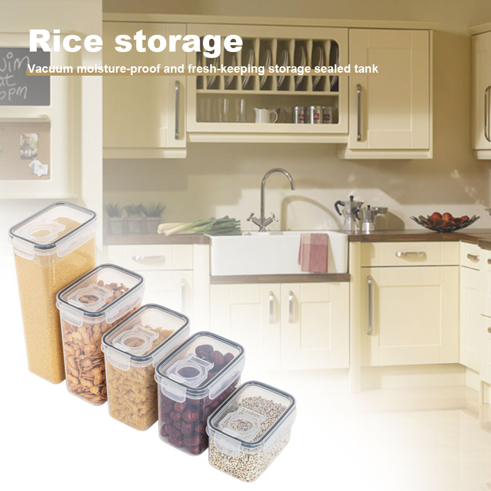 مختومة البلاستيك صندوق تخزين ا - مراجعة Food Storage Jars With Lids وسعره