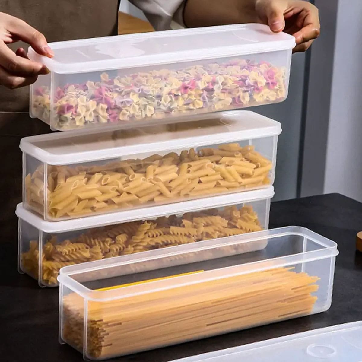 صندوق تخزين بلاستيكي شفاف، علب - مراجعة Food Storage Made Easy وسعره
