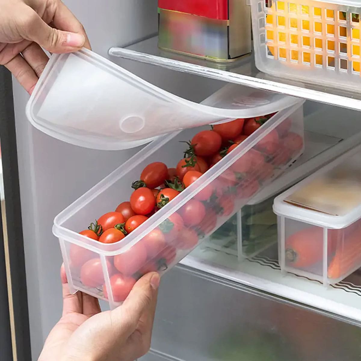 صندوق تخزين بلاستيكي شفاف، علب - مراجعة Food Storage Made Easy وسعره